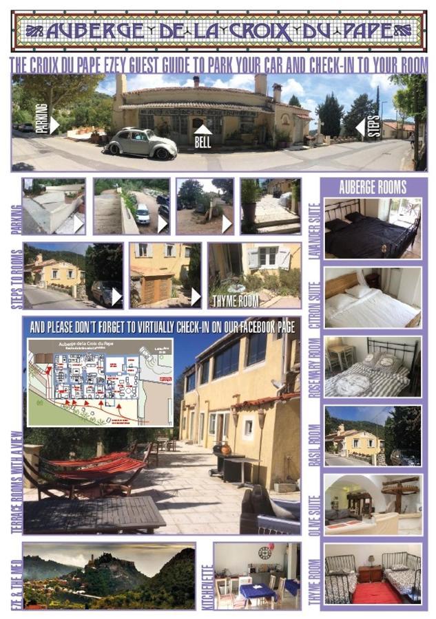 Auberge De La Croix Du Pape Èze Exterior foto